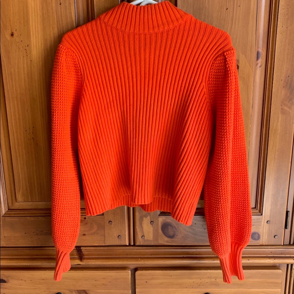 Orange Turtleneck Sweater